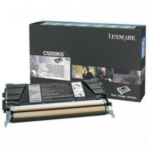 LEXMARK originální toner C5200KS, black, 1500str., return, LEXMARK C530