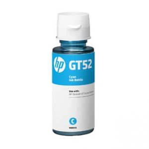HP M0H54AE GT52 originální ink bottle modrá/cyan 8000str., 70ml, HP DeskJet GT