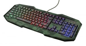 TRUST GXT 830 RW-C Avonn Gaming Keyboard - Camo