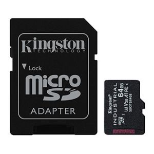 Kingston paměťová karta Industrial C10, 64GB, micro SDxc, SDCIT2/64GB, UHS-I U3 (Class 10)