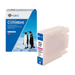 G&G kompatibilní ink s C13T04B340, magenta, NP-E-T04BXLM-A, pro Epson WF-C81xx, WF-C86xx