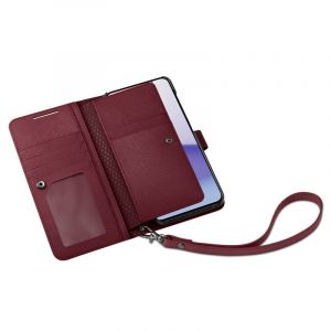 Spigen Wallet S Plus, burgundy - Galaxy S23+