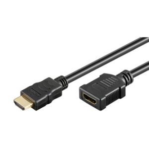 Prodlužovací video kabel HDMI samec - HDMI samice, HDMI 2.0 - Premium High Speed, 0,5m, po