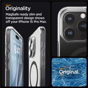 Spigen Ultra Hybrid MagSafe, graphite - iPhone 15 Pro Max