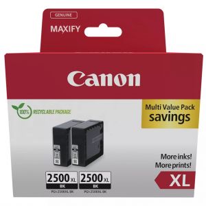 Canon CARTRIDGE  PGI-2500XL BK TWIN černá pro Maxify iB4050, iB4150, MB5050, MB515x,  MB53