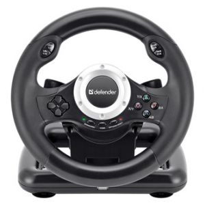 Volant Defender TURBO PRO, 10tl., USB, černý, s pedály, PS3,PS4,PC,Xbox One,Xbox Series X/