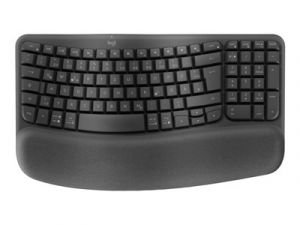 Logitech Ergo Series - Klávesnice - bezdrátový - 2.4 GHz, Bluetooth LE - QWERTY - US mezin