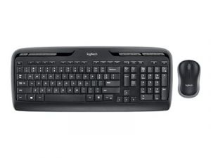 Logitech Wireless Combo MK330 - Klávesnice a sada myši - bezdrátový - 2.4 GHz - německá