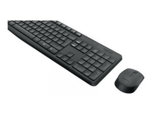 Logitech MK235 - Klávesnice a sada myši - bezdrátový - 2.4 GHz - německá