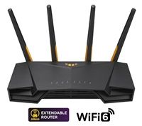 ASUS TUF-AX3000 V2 (AX3000) WiFi 6 Extendable Gaming Router, 2.5G port, AiMesh, 4G/5G Mobi