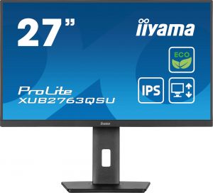 iiyama ProLite XUB2763QSU-B1 - LED monitor - 27" - 2560 x 1440 QHD @ 100 Hz - IPS - 350 cd