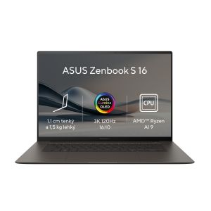 ASUS Zenbook S 16 OLED/UM5606WA/AI9-HX370/16"/2880x1800/T/32GB/1TB SSD/AMD int/W11P/Gray/2