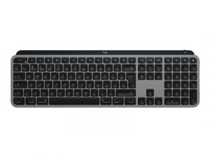 Logitech MX Keys for Mac - Klávesnice - podsvícená - bezdrátový - Bluetooth, 2.4 GHz - QWE