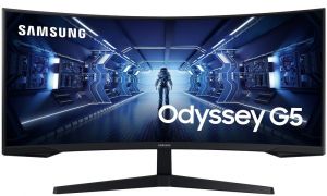 ROZBALENÉ - Samsung Odyssey G55T 34" / Prohnutý / UWQHD 3440x1440 / 21:9 / VA / 1ms / 165H