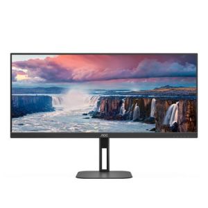 AOC LCD CU34V5C 34" zakřivený VA/3440x1440@100Hz/1ms/300cd/HDMI/DP/4xUSB/USB-C/Repro/HAS/V