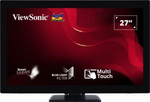 Viewsonic TD2760 27" dotykový VA/1920x1080/50M:1/3000:1/300cd/VGA/DP/3xUSB/Polohovatelný/R