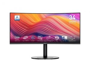 MSI monitor Modern MD342CQP, 34"  VA zakřivený /3440x1440 (UWQHD)/120Hz/1ms/2 x HDMI/DP/US