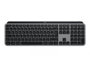 Logitech MX Keys for Mac - Klávesnice - podsvícená - bezdrátový - Bluetooth, 2.4 GHz - QWE